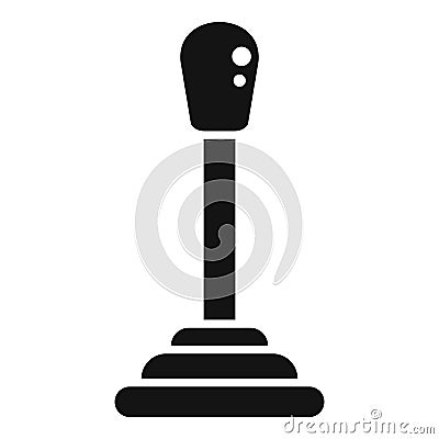 Gearbox icon simple . Car gear Stock Photo