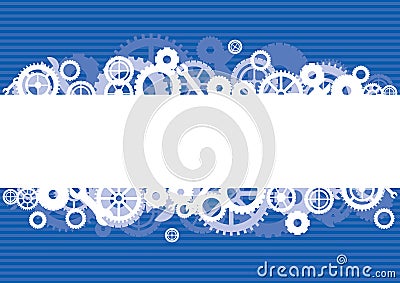 Gears background, illustration Vector Illustration