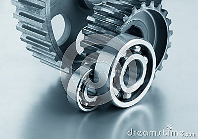 gears and bearings Stock Photo