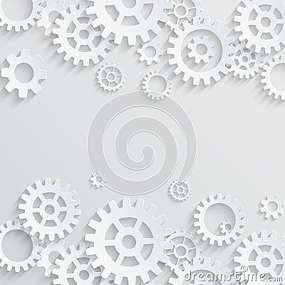Gears cogs abstract backgroud Vector Illustration