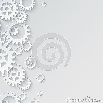 Gears cogs abstract backgroud Vector Illustration