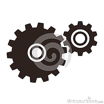 Gears (cogs) icon Stock Photo