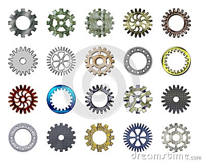 Gears collection #2 Stock Photo