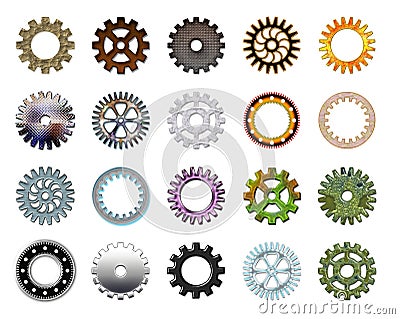 Gears collection #3 Stock Photo