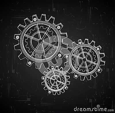 Gears design Vector Illustration