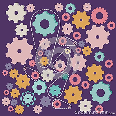 Gears design Vector Illustration