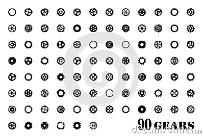 Gears icon Stock Photo