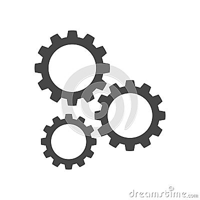 Gears icon Vector Illustration