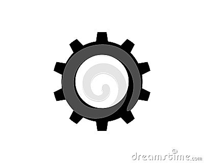 Gears icon vector Stock Photo