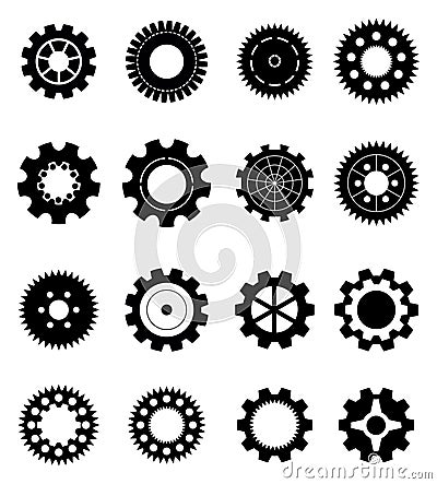 Gears Icons Vector Illustration