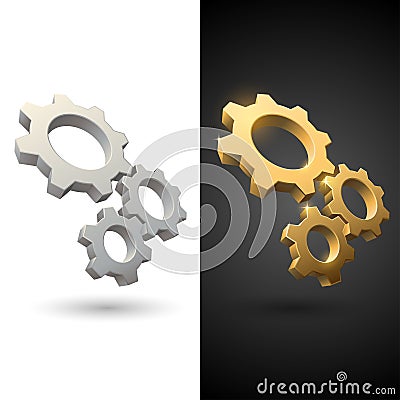 Gears icons Stock Photo