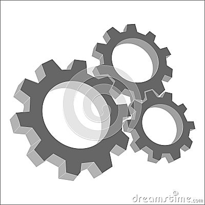 Gears, mechanism, accuracy, abstract vector,nheadline Vector Illustration