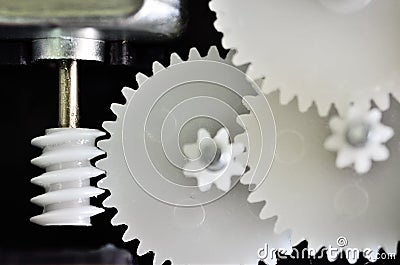 Gears rotating Stock Photo