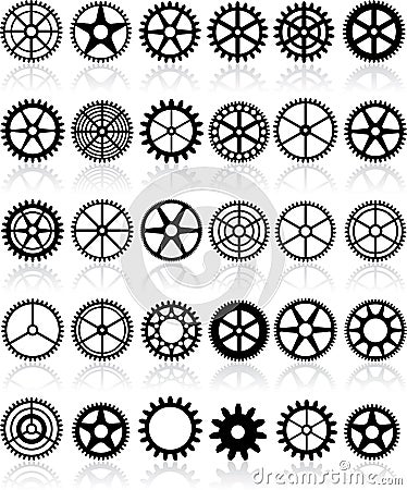 Gears set Stock Photo