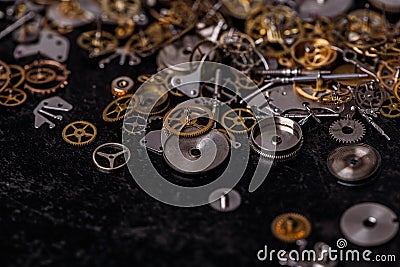 Gears on the table Stock Photo