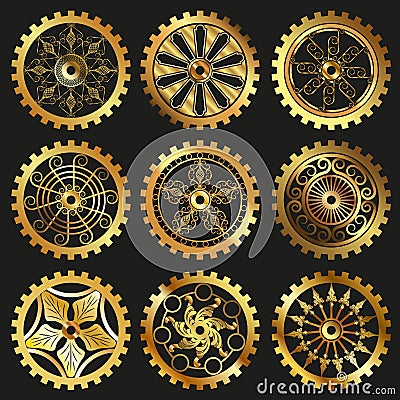 The gears Vector Illustration