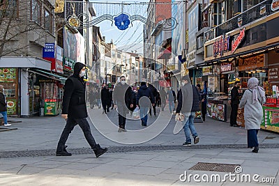 Gebze Center and Bazaar. Mustafa Pasha Mosque Editorial Stock Photo