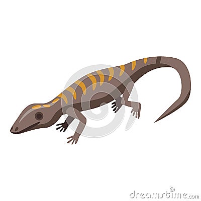 Gecko lizard icon, isometric style Vector Illustration