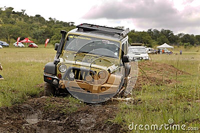 Gecko Pearl Green Jeep Wrangler Rubicon Editorial Stock Photo