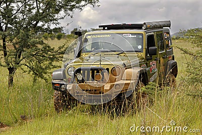 Gecko Pearl Green Jeep Wrangler Rubicon Editorial Stock Photo