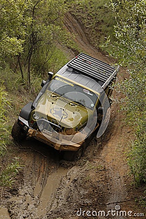 Gecko Pearl Green Jeep Wrangler Rubicon Editorial Stock Photo