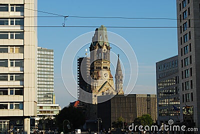 Gedachtniskirche, Berlin Stock Photo