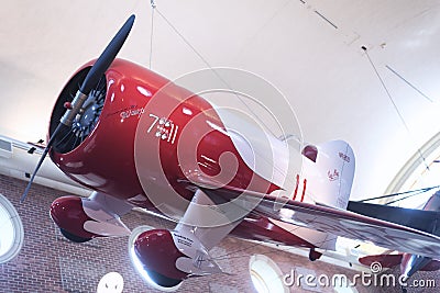 Gee Bee plane in springfield museum Editorial Stock Photo