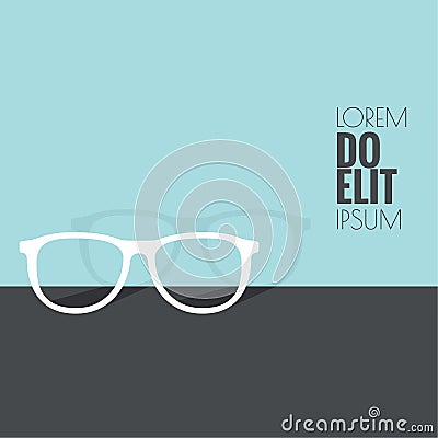 Geek glasses icon Vector Illustration