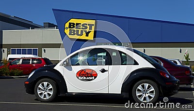 Geek Squad car Editorial Stock Photo