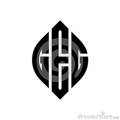 GEG circle letter logo design with circle and ellipse shape. GEG ellipse letters with typographic style. The three initials form a Vector Illustration