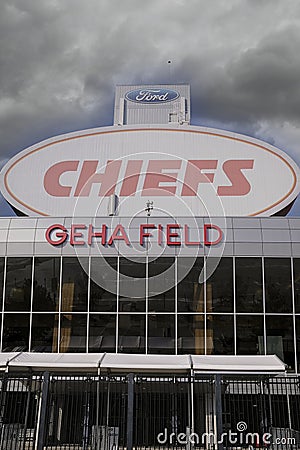 GEHA Field at Arrowhead Stadium in Kansas City Editorial Stock Photo