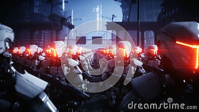Gehende Militärroboter Invasion von Militärrobotern Super realistisches Konzept der drastischen Apocalypse zukunft Animation 4K Gehende Militärroboter Invasion von Militärrobotern Super realistisches Konzept der drastischen Apocalypse zukunft Animation 4K