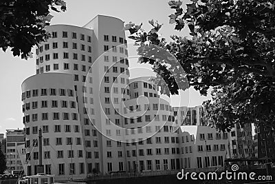 Gehry bauten Duesseldorf medienhafen modern Editorial Stock Photo