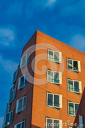 Gehry Buildings of Dusseldorf Harbor Editorial Stock Photo