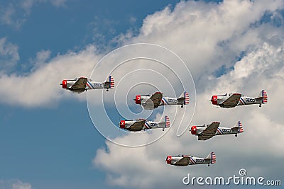 The GEICO Skytypers Editorial Stock Photo