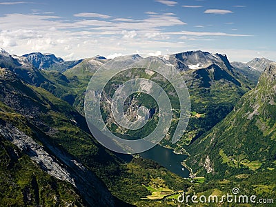 Geiranger fiord Stock Photo