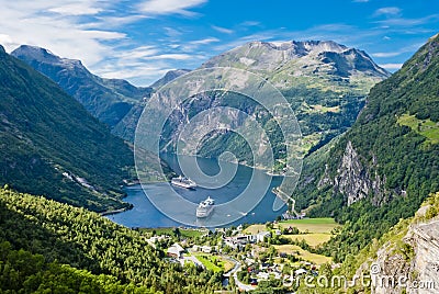 Geiranger Fjord, Norway Stock Photo