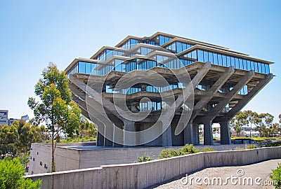 Geisel Library at UC San Diego Editorial Stock Photo