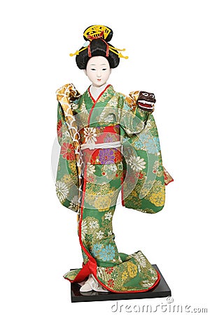 Geisha doll. Stock Photo