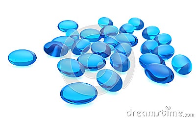 Gel capsules Stock Photo