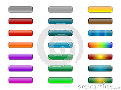 Gel Glass Buttons Stock Photo