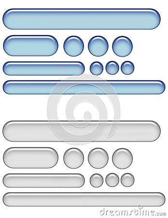 Gel web buttons Stock Photo