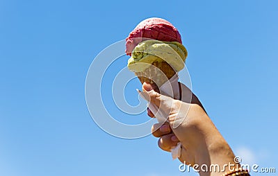 Gelati Ice Cream Cone Stock Photo