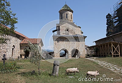 Gelati monastery at Georgia near Kutaisi Stock Photo