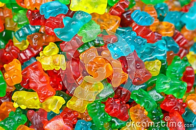 Gelatin bears background Editorial Stock Photo