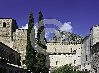 Gellone Abbey Stock Photo