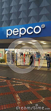 Gelsenkirchen, Germany - April 18, 2024: Pepco store entrance Editorial Stock Photo