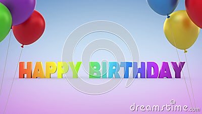 Gelukkige Verjaardag Grappige 3d Animatie Volledige Hd Stock Video Video Of Ballon Verjaardag 56823057