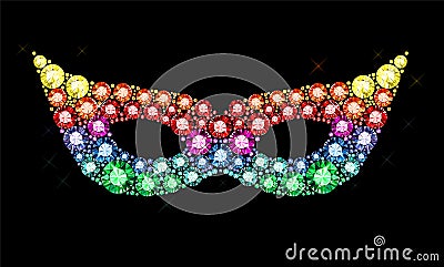 Gem Mask Vector Illustration