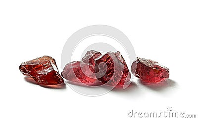 Gem quality garnet crystal from finnish Lapland Stock Photo